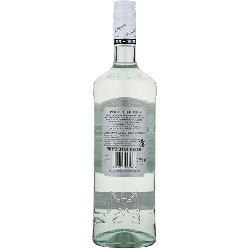 Ron BACARDI Blanco 37,5º 1L