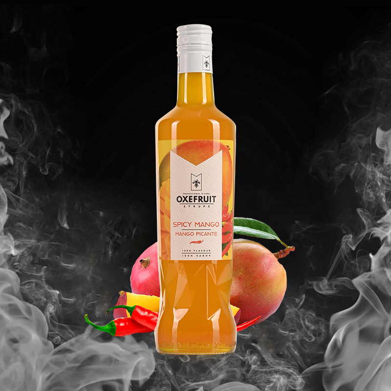 Sirope OXEFRUIT Mango Picante 0º 70cl