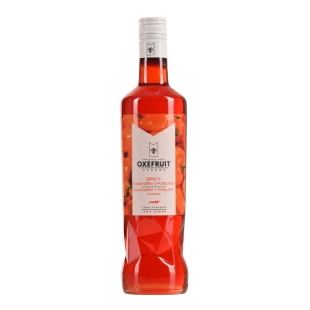 Sirope OXEFRUIT Spicy Habanero y Poblano 0º 70cl