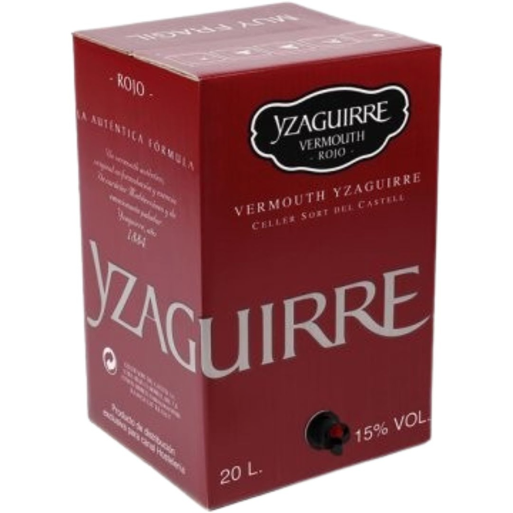 Vermouth YZAGUIRRE Clásico Rojo *Bag in Box Tirador 15º 20L