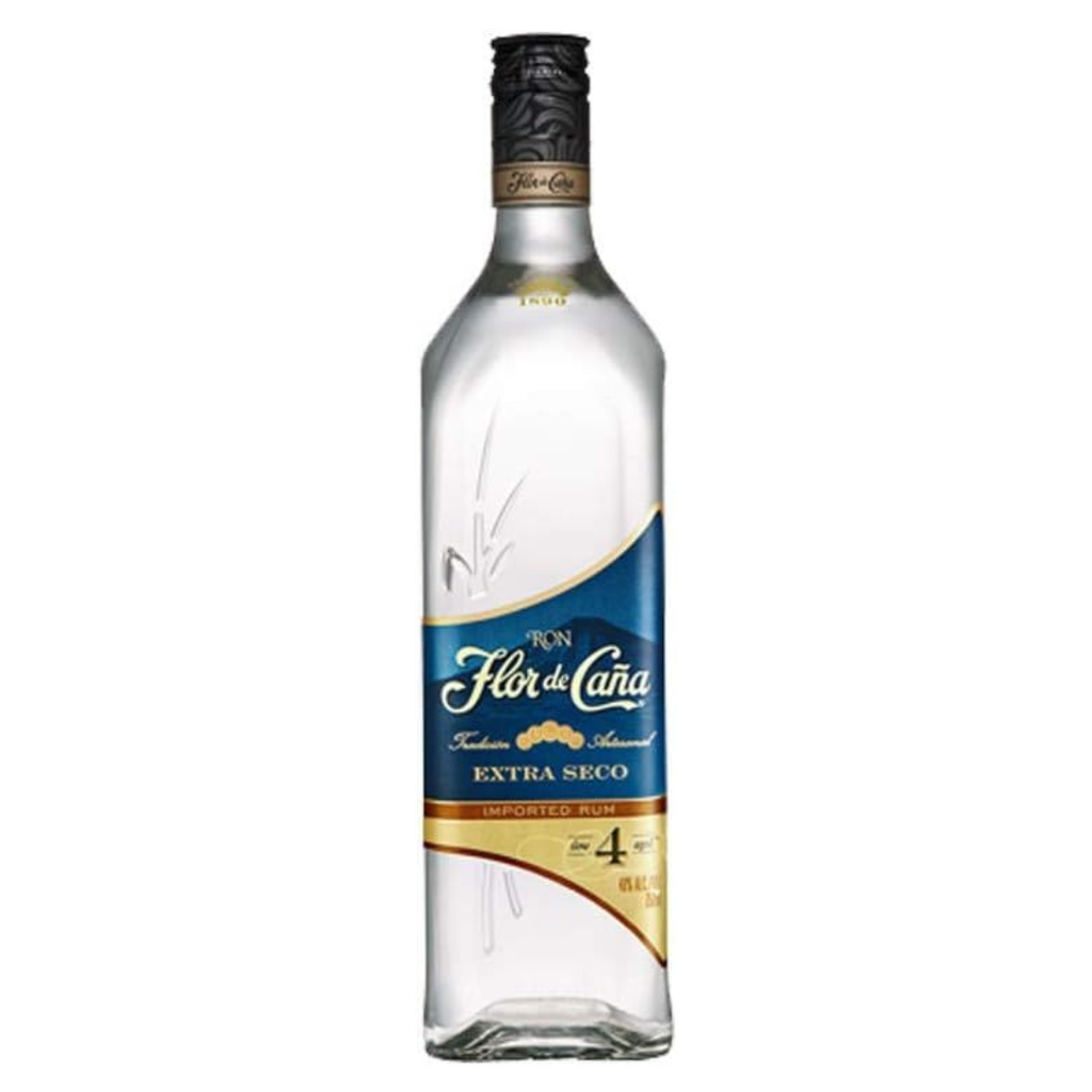 [007198] Ron FLOR DE CAÑA 4 AÑOS EXTRA SECO BLANCO