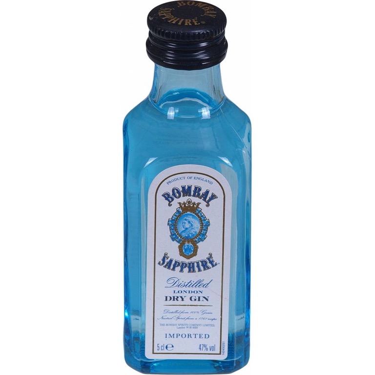[4303009187] Miniatura Ginebra BOMBAY SAPPHIRE 5cl